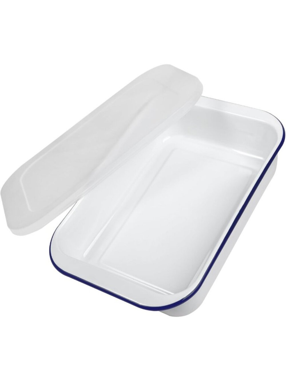9x13 Enamel Baking Pan with Lid - Versatile Oblong Cake & Roasting Dish